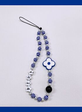 小清新夏天新款手机链条相机ccd挂件耳机套挂绳少女心珠链挂件饰