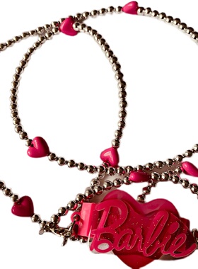 创意少女心爱心手机壳斜跨链通用百搭包包斜跨绳高档ccd相机链潮