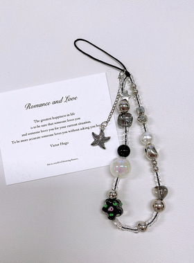 手工串珠潮流个性珠珠手链适用手机壳便携挂绳腕相机CCD挂饰防丢