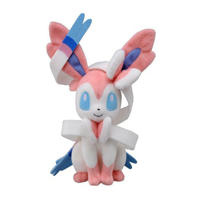 妖精精灵妖怪宝贝可梦小号坐姿仙伊布伊贝仙子精灵毛绒玩具公仔