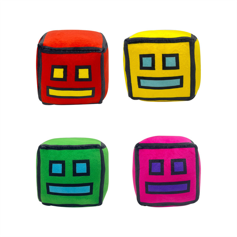 geometry dash 几何冲刺游戏周边 毛绒玩具公仔玩偶儿童抱枕礼物