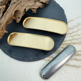 特价批发宋锦DIY发夹底胚创可贴弹簧夹点翠贴镙钿贴皮凹槽配件