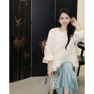 TYANG贰羊设计【现货7折】锦云裳 国风新中式老钱网纱刺绣外套