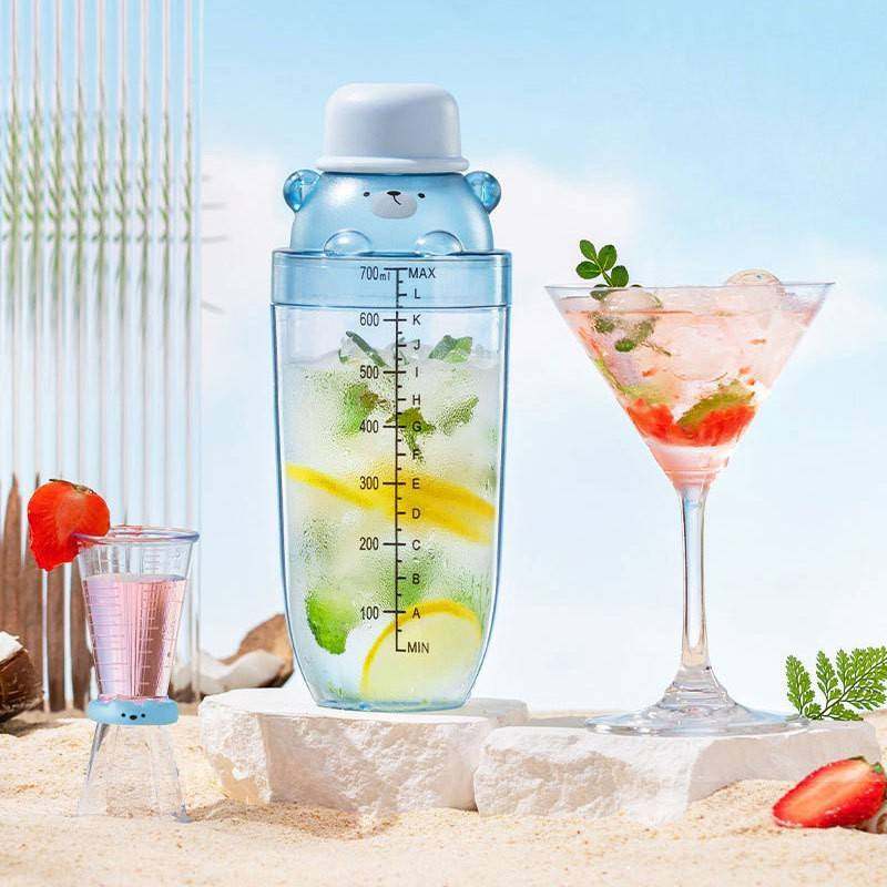 雪克杯手打暴打柠檬茶工具鸡尾酒制作壶盎司捣冰棒饮料调制手摇壶