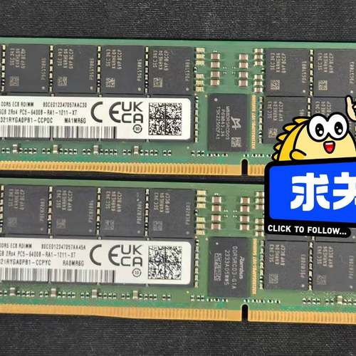 议价-三星 96G DDR5 2Rx4 6400 RDIMM EC