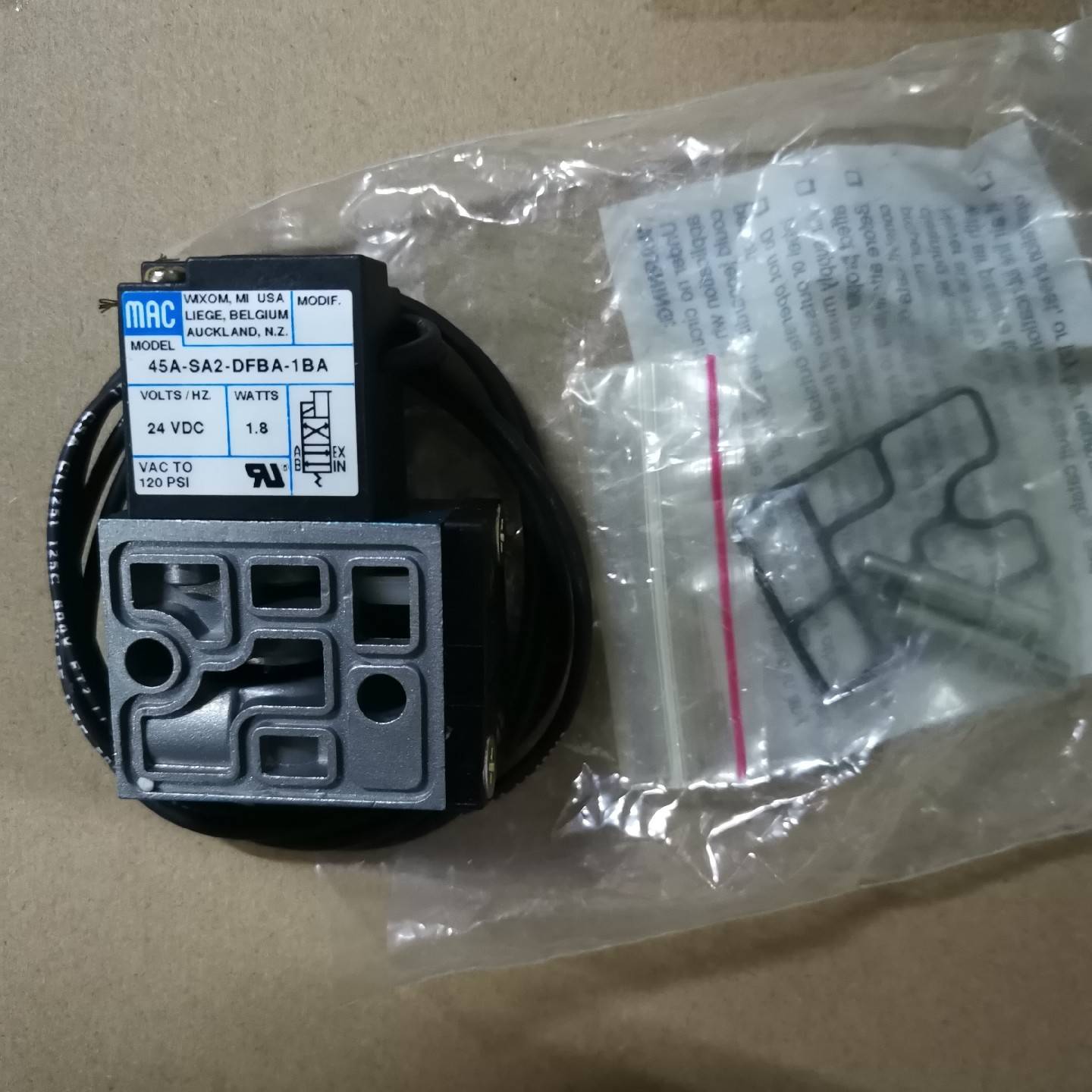 议价-MAC电磁阀45A-SA2-DFBA-1BA，全新原装正品，