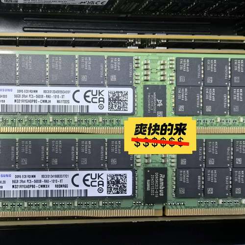 议价-三星 96G DDR5 2Rx4 5600 RDIMM EC