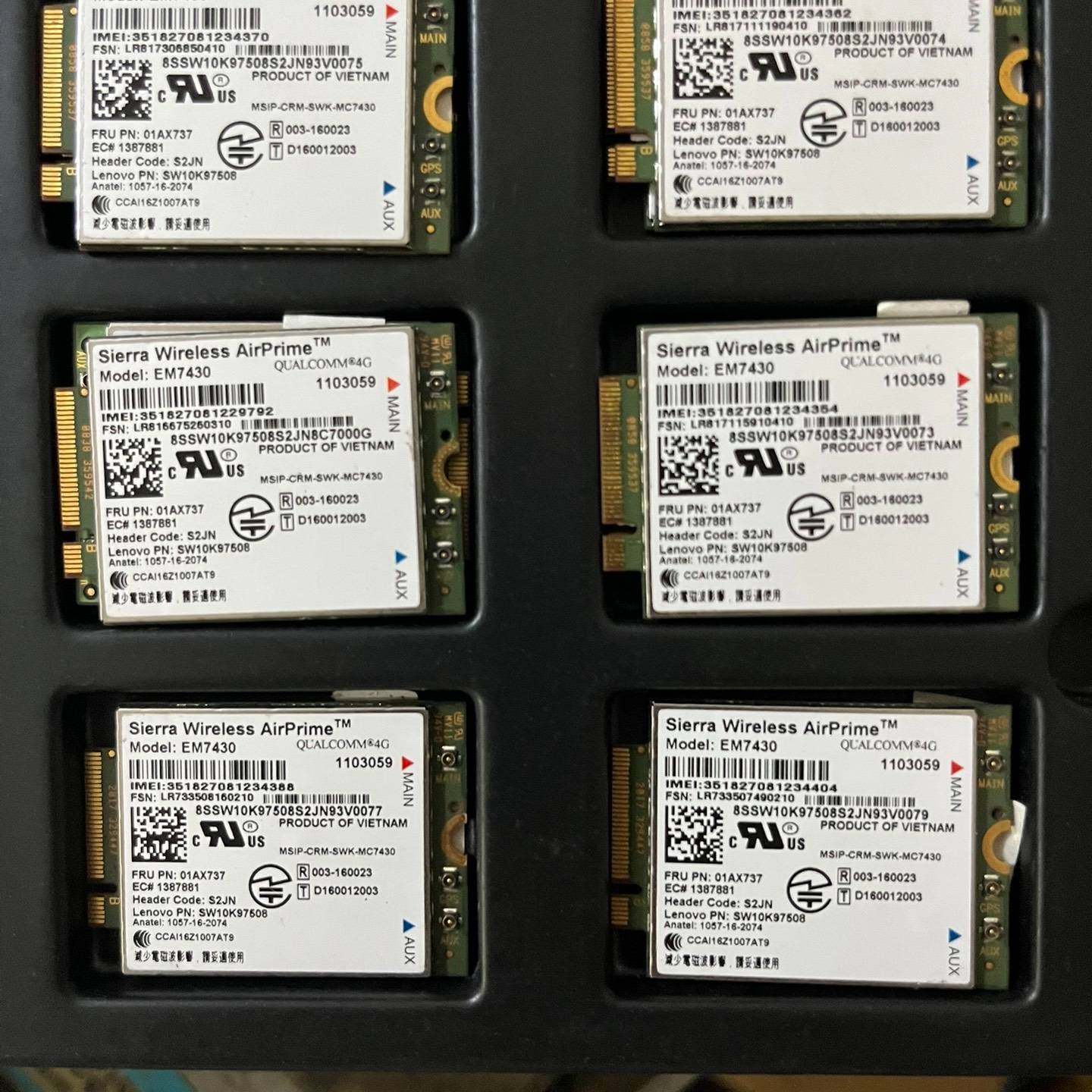 议价-EM7430全网通 LTE 4G 网卡 01A X737联想