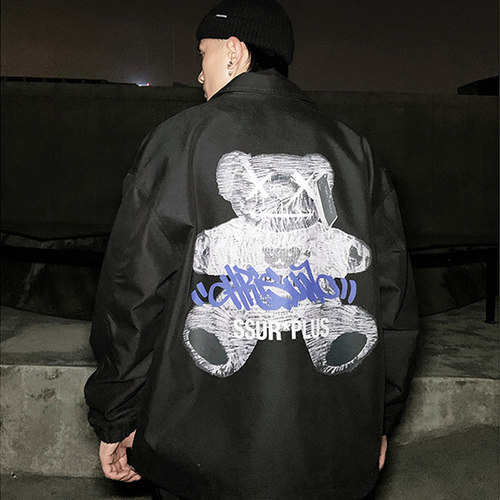 小熊教练夹克宽松外套