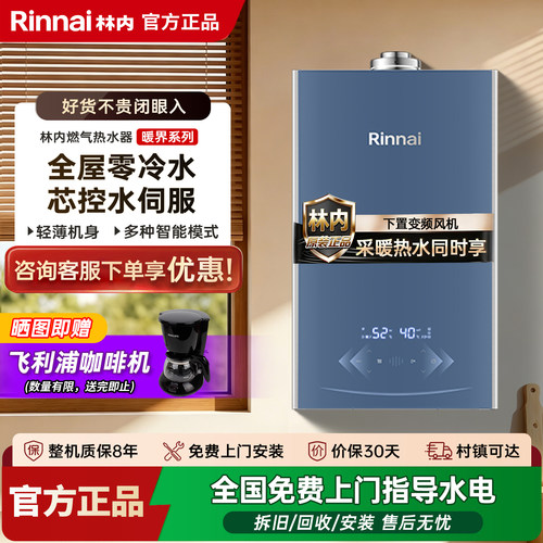 林内家用燃气壁挂炉两用