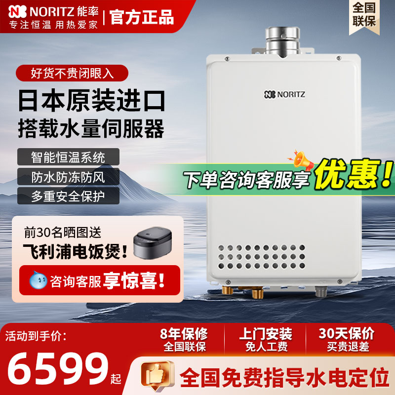 日本原装进口能率热水器20升24升