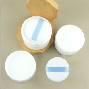 200g250g300g带粉扑PP散粉蜜粉盒带隔离网筛爽身粉蜜粉痱子粉分装