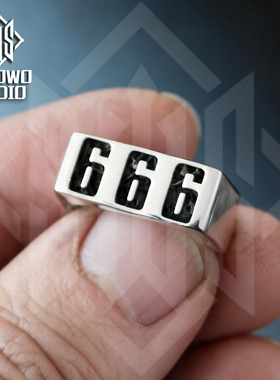手午原创|925银地狱指环撒旦之徽家庭教师弗兰戒指彭格列男666
