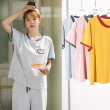 月子服夏季薄款短袖孕妇哺乳睡衣春夏产后喂奶家居服两件套装夏装