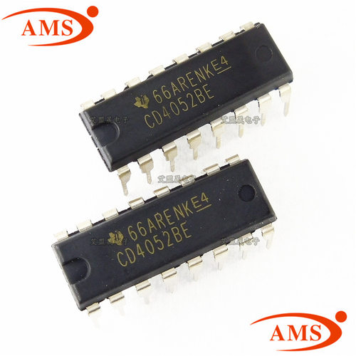 CD4052BE CD4052 DIP-16直插 接口多路分解逻辑芯片TI 全新现货
