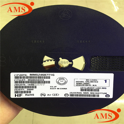 MMSZ4687T1G 丝印：CP SOD-123 稳压二极管 ON/安森美 全新现货