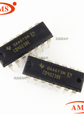 CD4023BE CD4023B 直插DIP-14 输入端与非门 逻辑芯片 全新现货