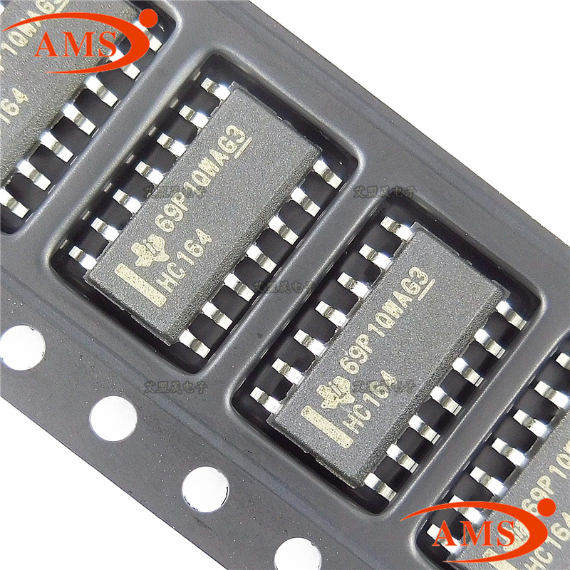74HC164D 丝印：HC164 SOP-14贴片 输出移位寄存器 TI 全新现货