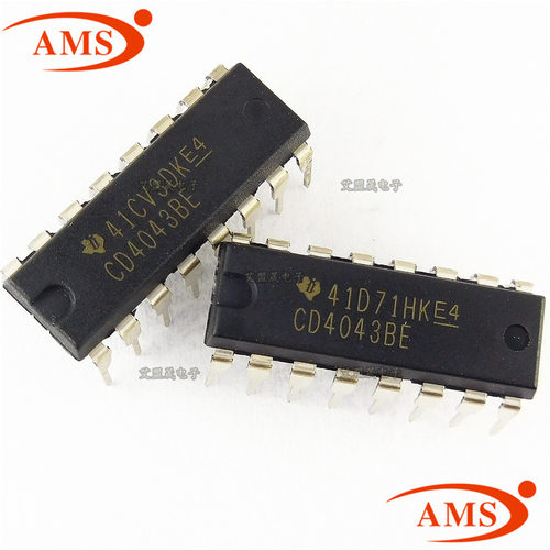 CD4043BE CD4043 直插DIP16 逻辑芯片- 锁存器 TI/德州 全新现货