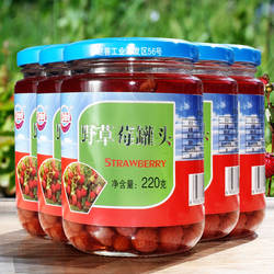 亚亚岷县野草莓罐头  甘肃特产定西新鲜小吃食品水果罐头岷县点心