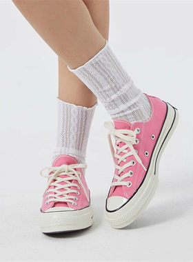 1970S经典款三星标女鞋低帮帆布鞋情侣运动芭比粉板鞋男162058C