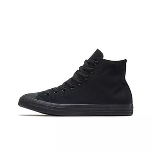 STAR经典 帆布板鞋 常青款 休闲鞋 1Z588 黑武士全黑色高帮男女鞋 ALL