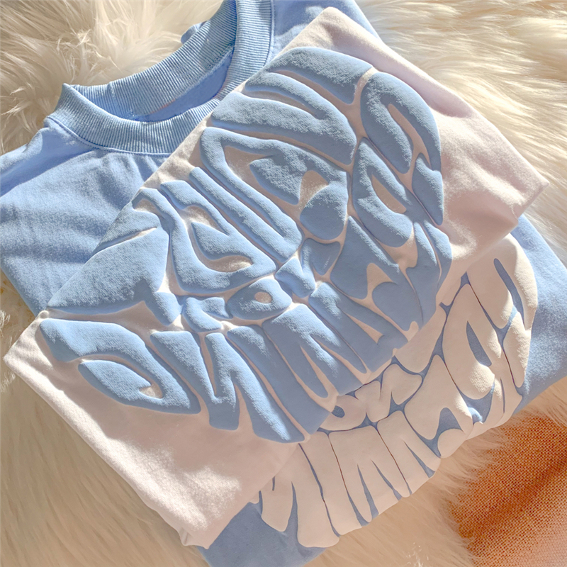 Special official figure polyester cotton spandex new foam printed short sleeve shirt