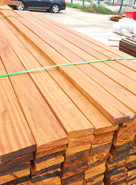 非洲菠萝格防腐木地板户外栈道格木条工程建筑木方室外阳台庭院板