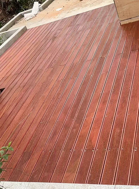 菠萝格防腐木地板室外阳台庭院栈道木条阳台露台庭院板材巴劳木方