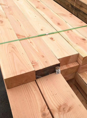 防腐木户外地板木方垫木枕木松木吊车支腿铁路工地桥木梁设备木方