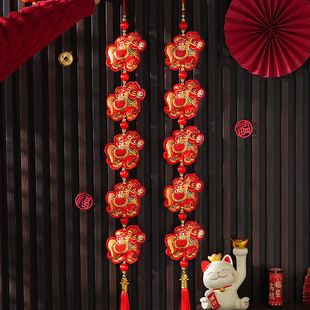 2026红色福字马马年挂件新年装饰造型客厅吉祥物本命年挂饰