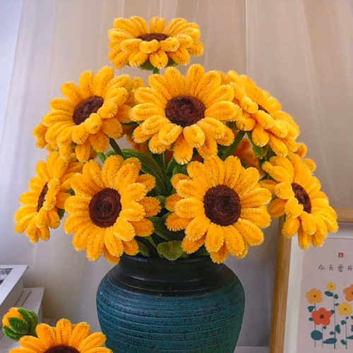 向日葵扭扭棒花束手工材料包