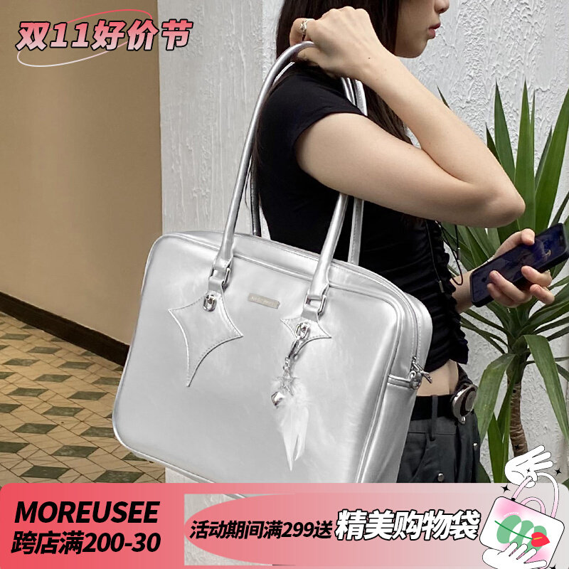 木与石包包女2023新款大容量单肩托特包原创小众大学生上课电脑包使用感如何?