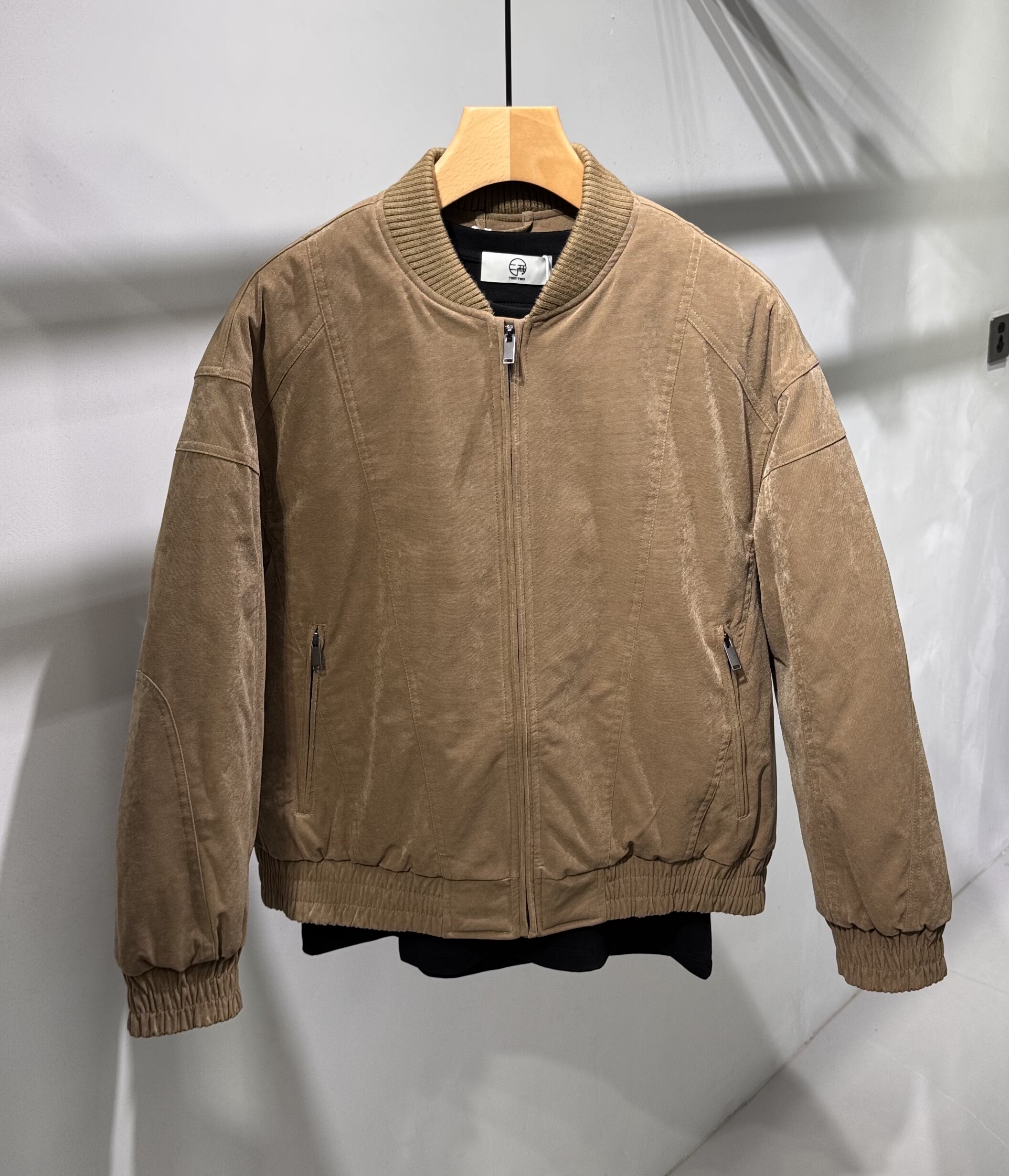 冬季新款男士90白鸭绒棒球领羽绒服美式复古痞简约刺绣羽绒衣外套