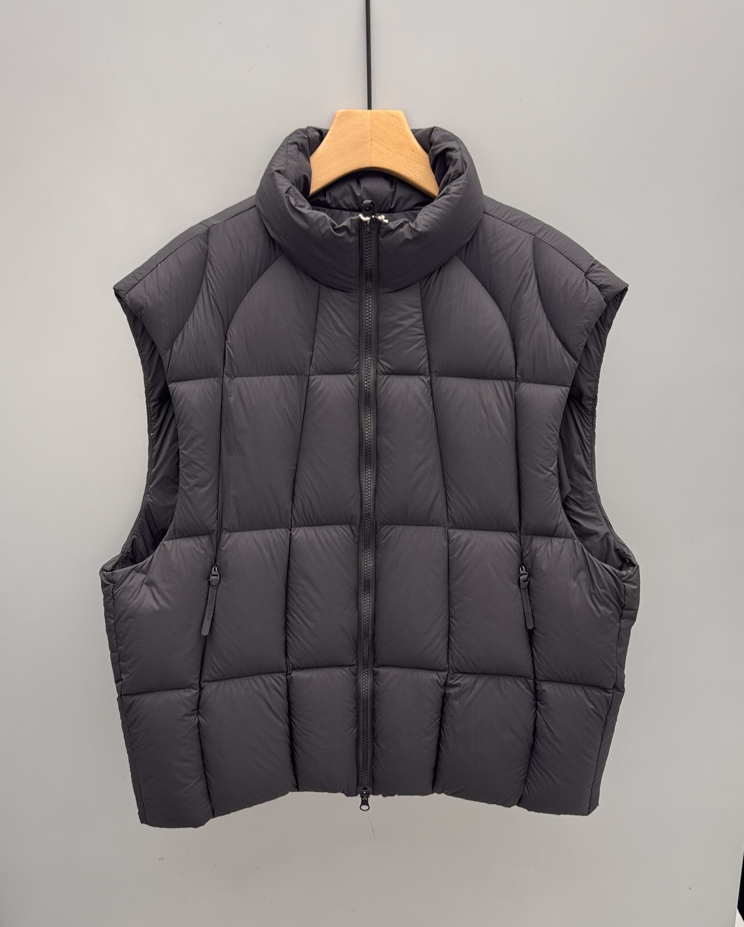 冬季新款男士立体立领羽绒马甲潮流百搭宽松休闲保暖羽绒背心坎肩