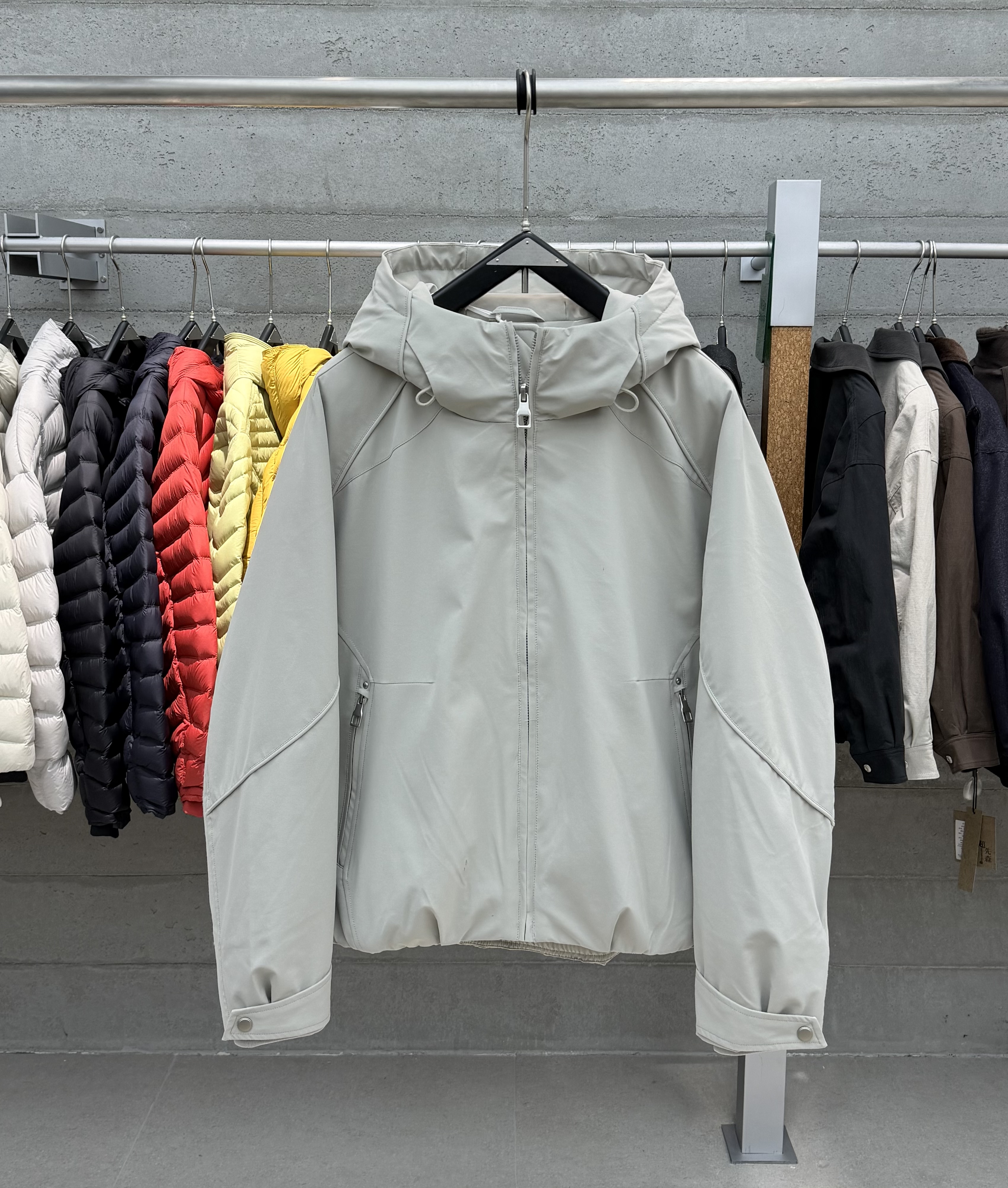 冬季新款男士90白鸭绒连帽羽绒服纯色百搭宽松户外工装加厚羽绒衣