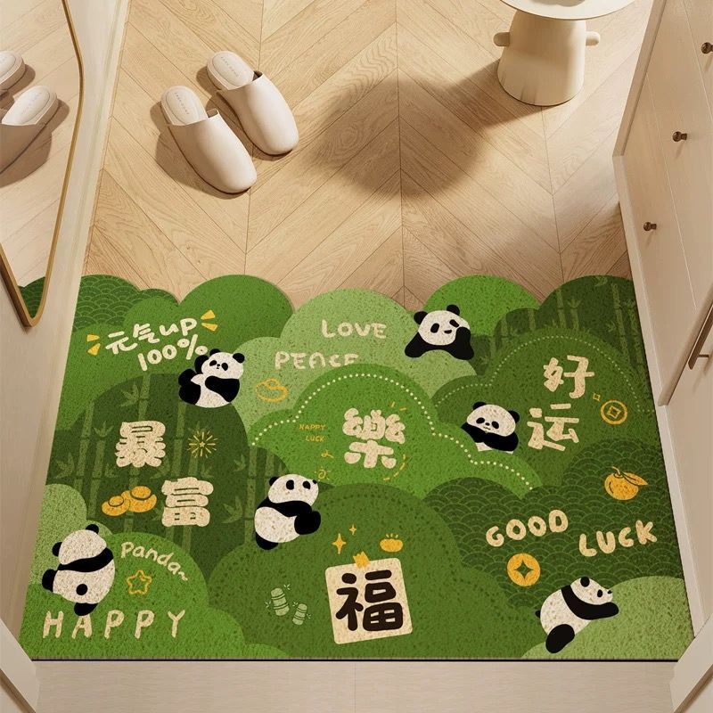 绿色地垫入户门垫进门口防滑耐磨