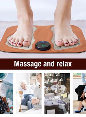 Smart Foot Massage Pad Rechargeable 6 Modes 15 Levels -