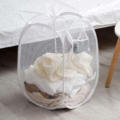 Foldable Hand-Held Laundry Basket Dirty Clothes Storage