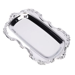 Vintage Trinket Dish Jewelry Tray Stainless Steel Small