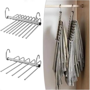 9/5 Layers Foldable Pants Hangers Space Saving Trouser