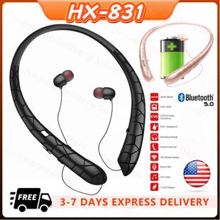 Wireless Bluetooth 5.0 Earphones Neckband Headphones Gaming