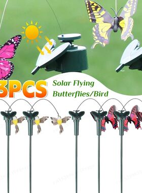 1-3PCS Solar Powered Flying Wobble Artificial Flying