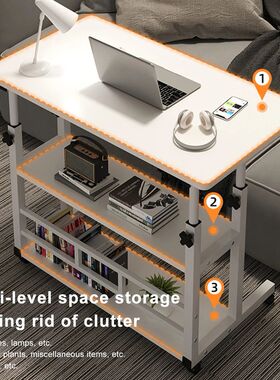 Multi-Layer Standing Desk Height Adjustable Wooden Computer