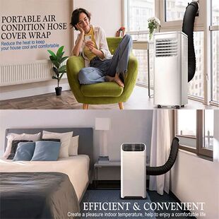 AC Duct Insulation Wrap with 3 Elastic Band AC Hose