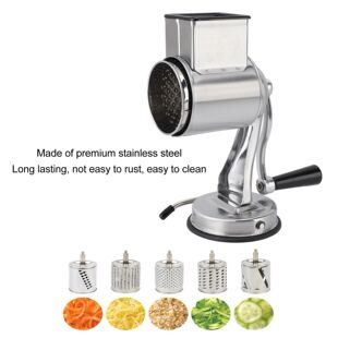 inder with 5 Interchangeable Blades and Handle for Vegetable