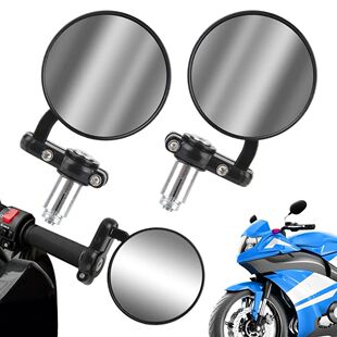 Motorcycle Rearview Mirrors Fits On the 22mm Handlebar End