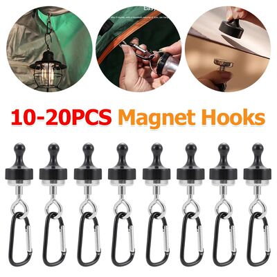 10-20PCS Magnetic Hooks Heavy Duty Multipurpose Gear Hanger