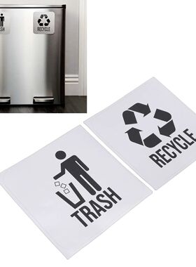 Kitchen Office Organization Garbage Bin Waste Basket Labels