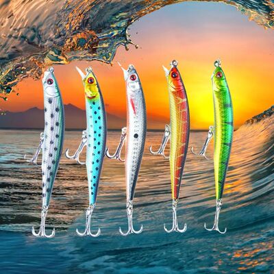 5pcs 10cm 8g Fishing Lures Artificial Hard Bait Wobbler